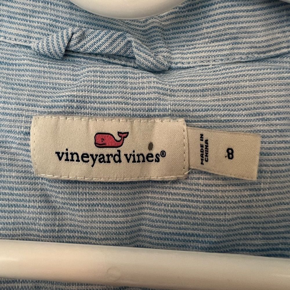 Vineyard Vines striped sleeves linen dress - Picture 4 of 4